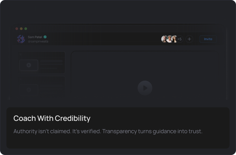 Coach with credibility